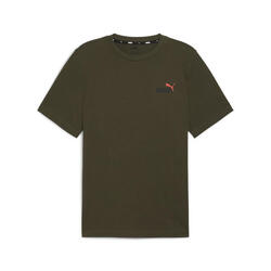 T-shirt Essentials+ Two-Colour Small Logo Homme PUMA Dark Olive Green