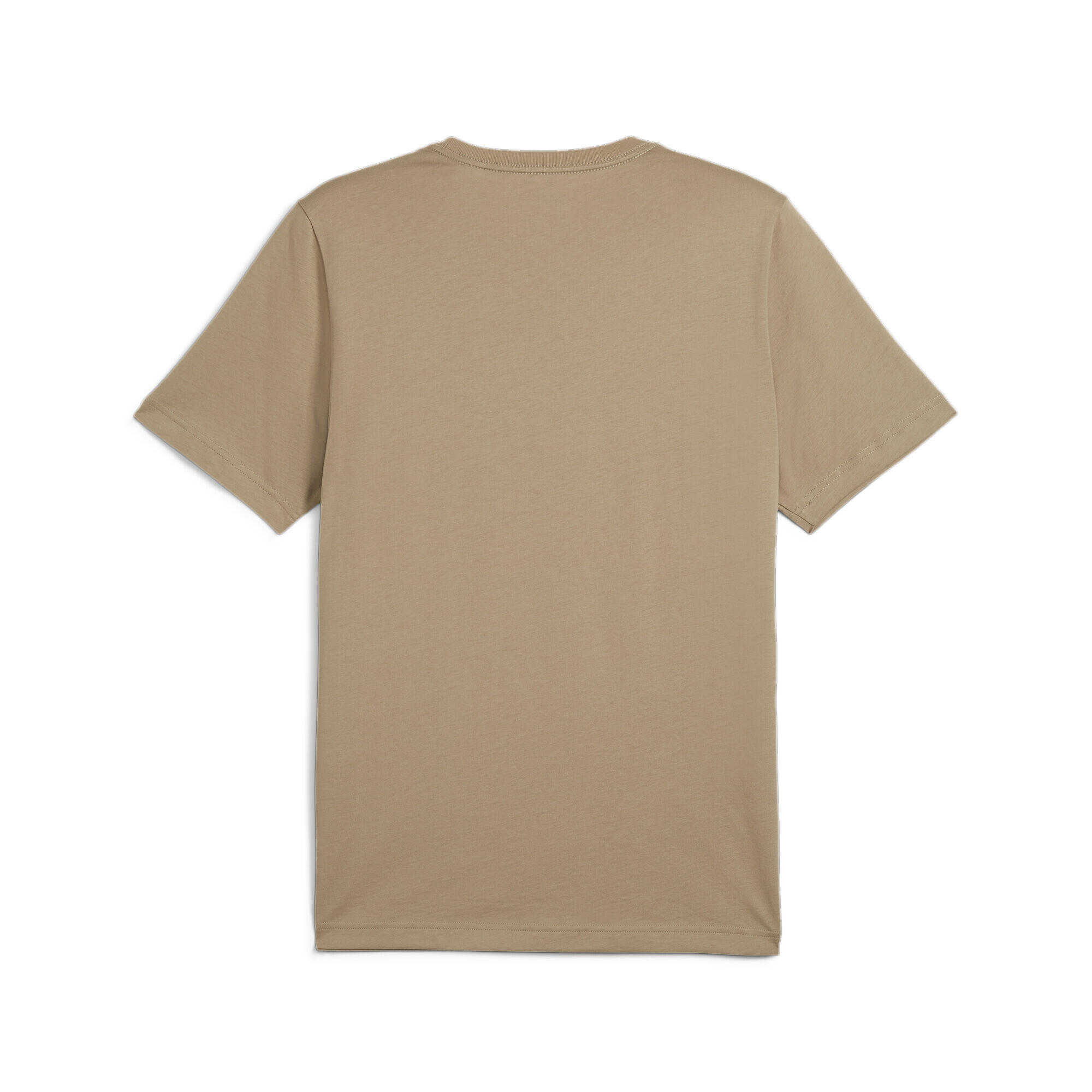 Essentials+ 2 Colour Logo T-Shirt Herren PUMA Oak Branch Beige 6/7