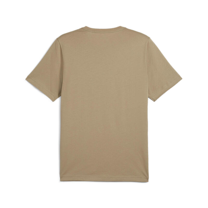 Essentials+ 2 Colour Logo T-shirt voor heren PUMA Oak Branch Beige