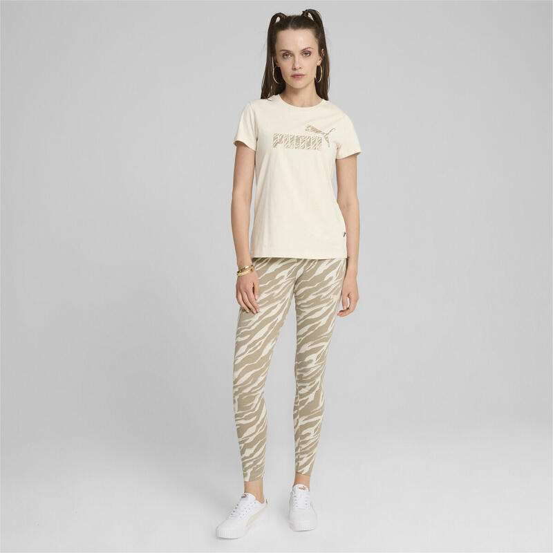 T-shirt ESS+ ANIMAL Femme PUMA Alpine Snow White