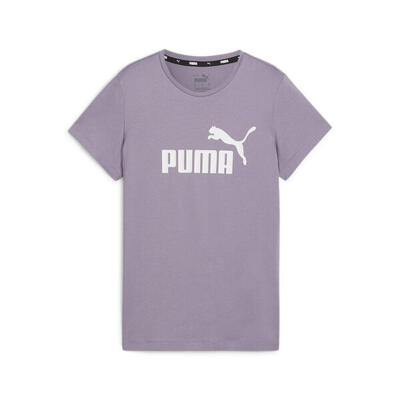 Essentials t-shirt met logo voor dames puma icy blue