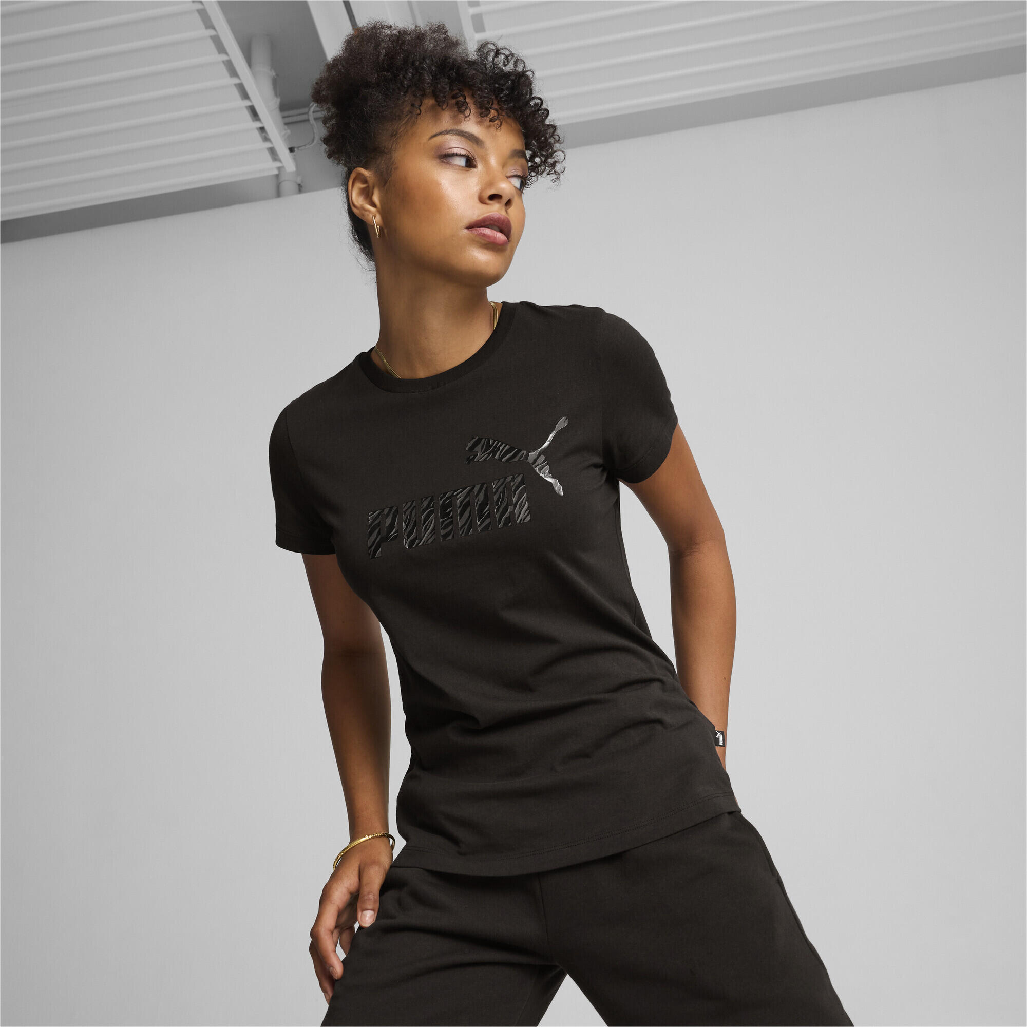 T-shirt ESS+ ANIMAL Femme PUMA Black 2/5