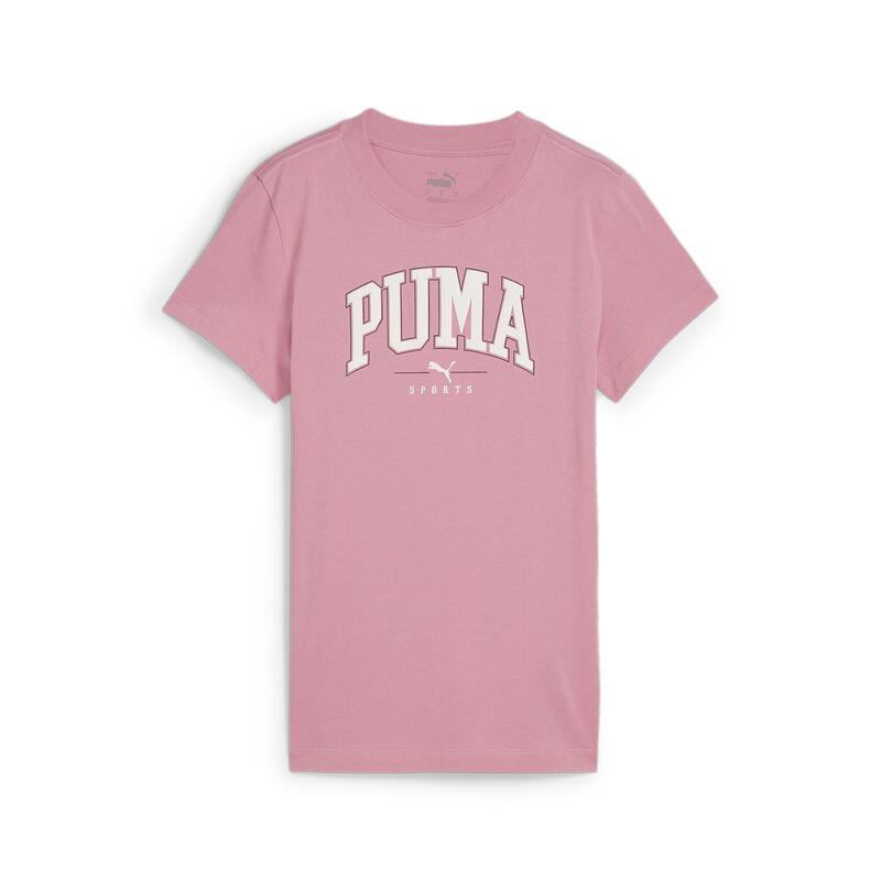 PUMA SQUAD T-shirt met print voor dames PUMA Mauved Out Pink