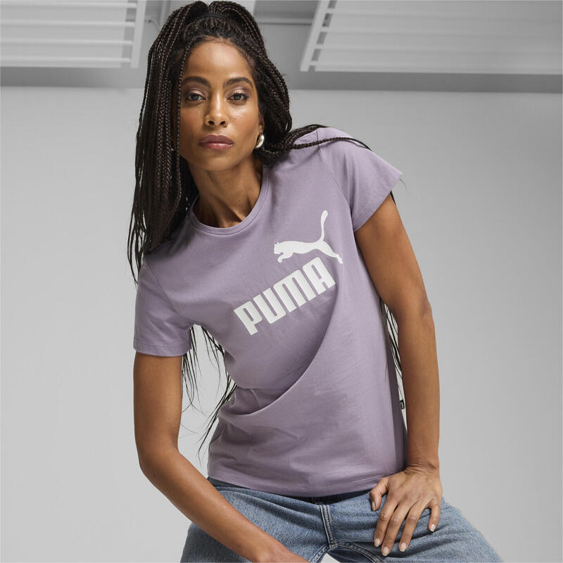 T-shirt con logo Essentials da donna PUMA Pale Plum Purple