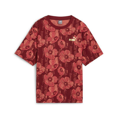 Ess+ class act t-shirt met print voor dames puma intense red