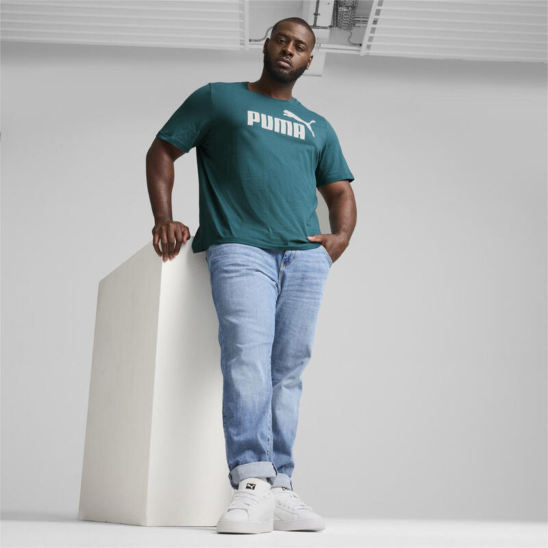 T-shirt à logo Essentials Homme PUMA Cold Green