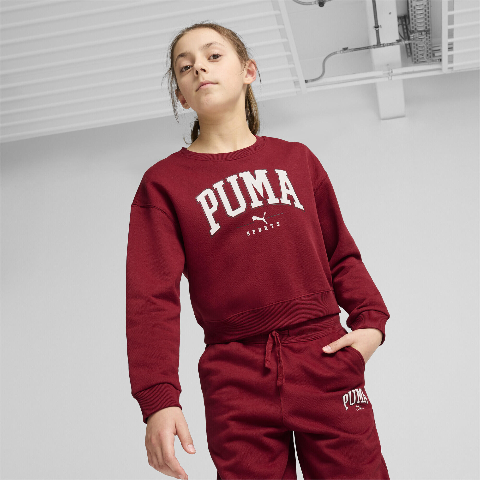 Sweat à col rond PUMA SQUAD Enfant et Adolescent PUMA Intense Red 4/7