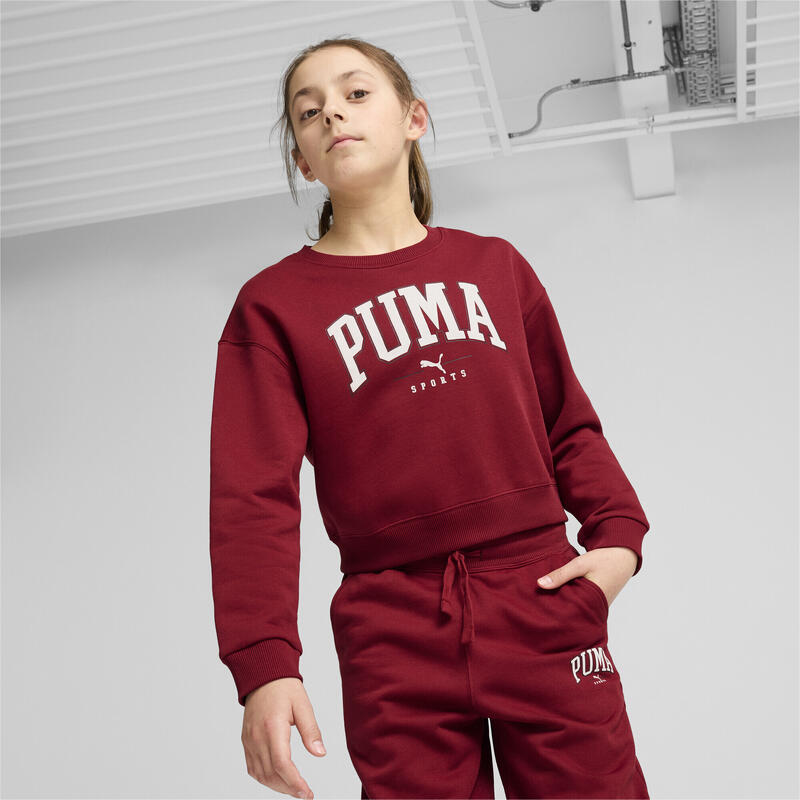 Sweat à col rond PUMA SQUAD Enfant et Adolescent PUMA Intense Red