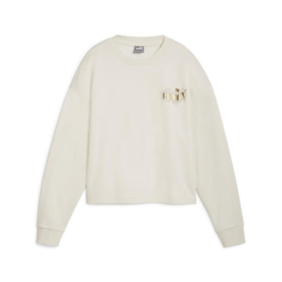 Sweat à col rond ESS+ CLASS ACT Femme PUMA Alpine Snow White