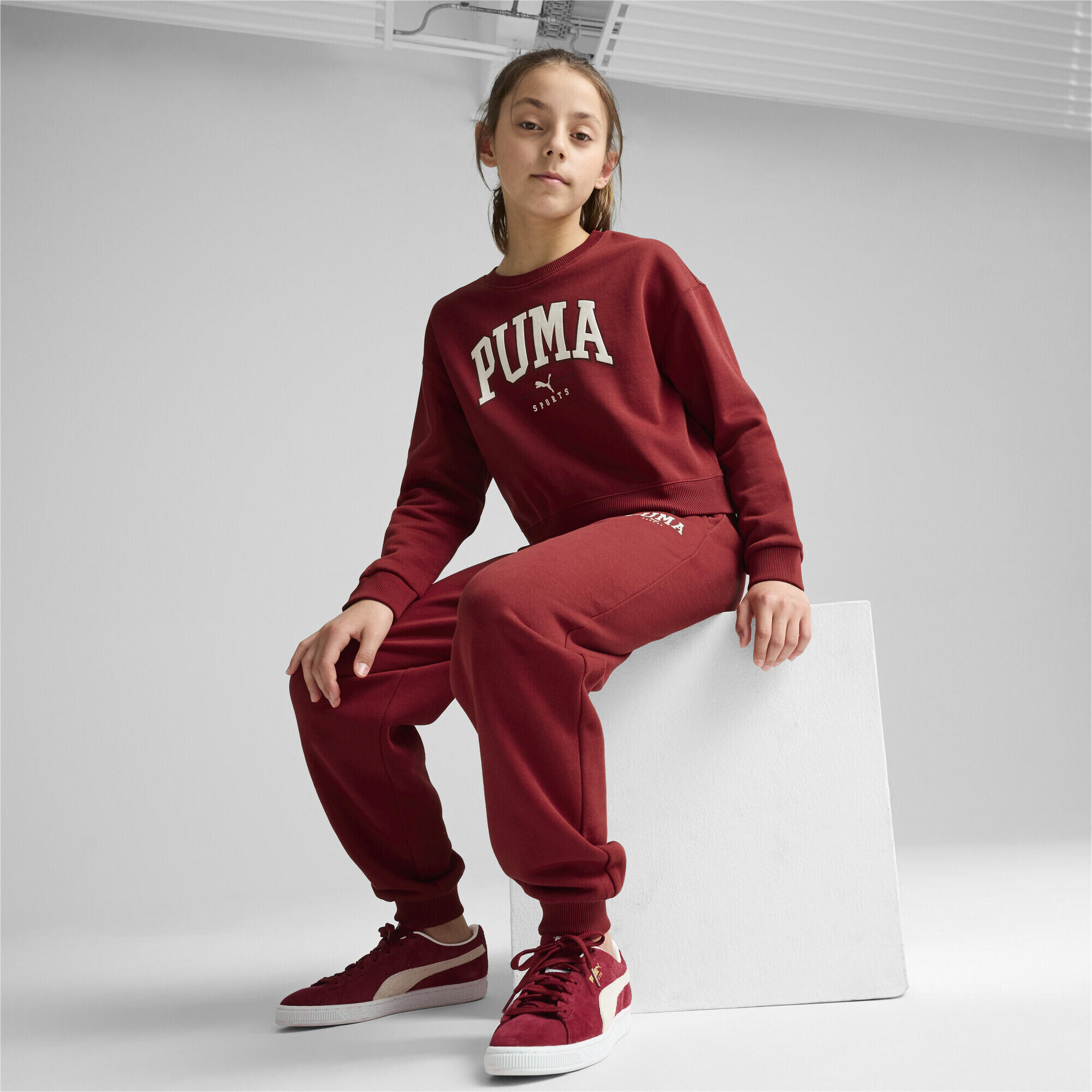 Sweat à col rond PUMA SQUAD Enfant et Adolescent PUMA Intense Red 6/7