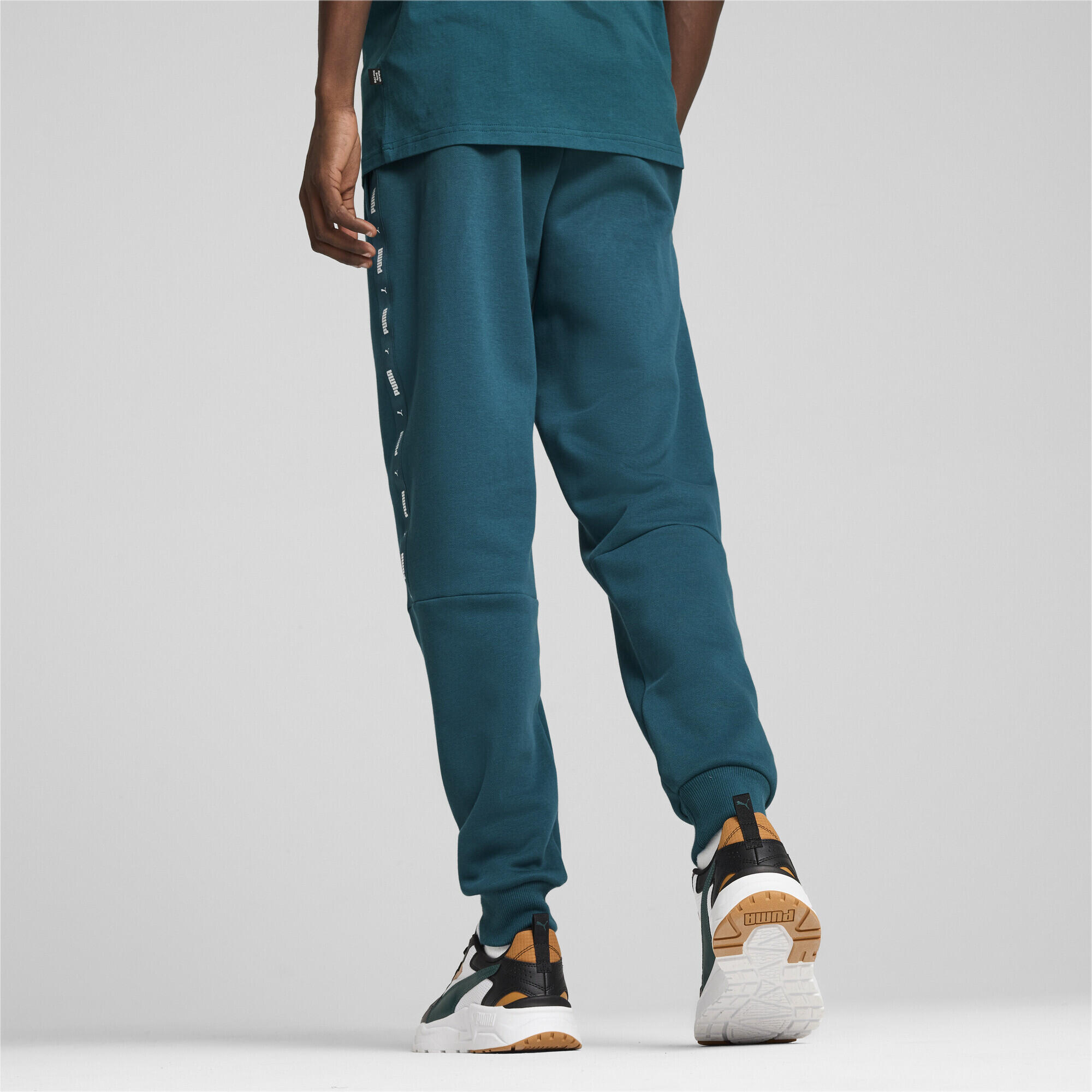 Pantaloni da tuta Essentials+ Tape da uomo PUMA Cold Green 6/7