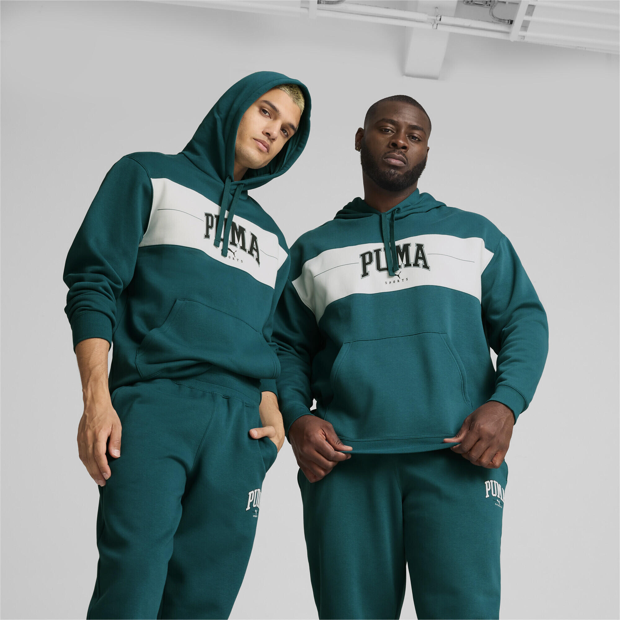 Hoodie PUMA SQUAD Homme PUMA Cold Green 3/7