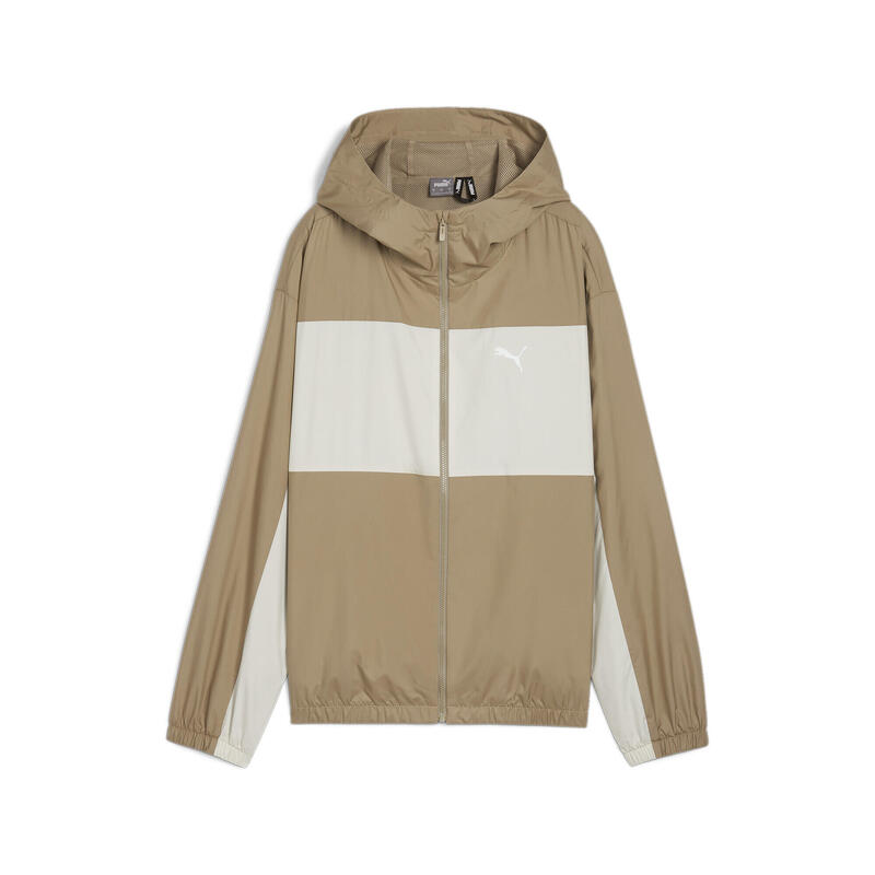 Windjack met mesh voering voor dames PUMA Oak Branch Beige