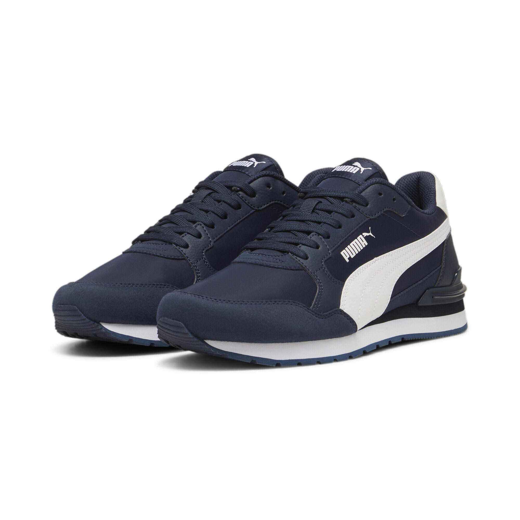 Puma - Sneakers En Nylon St Runner V4 Puma Club Navy White Blue - Baskets - Blanc|bleu - Decathlon