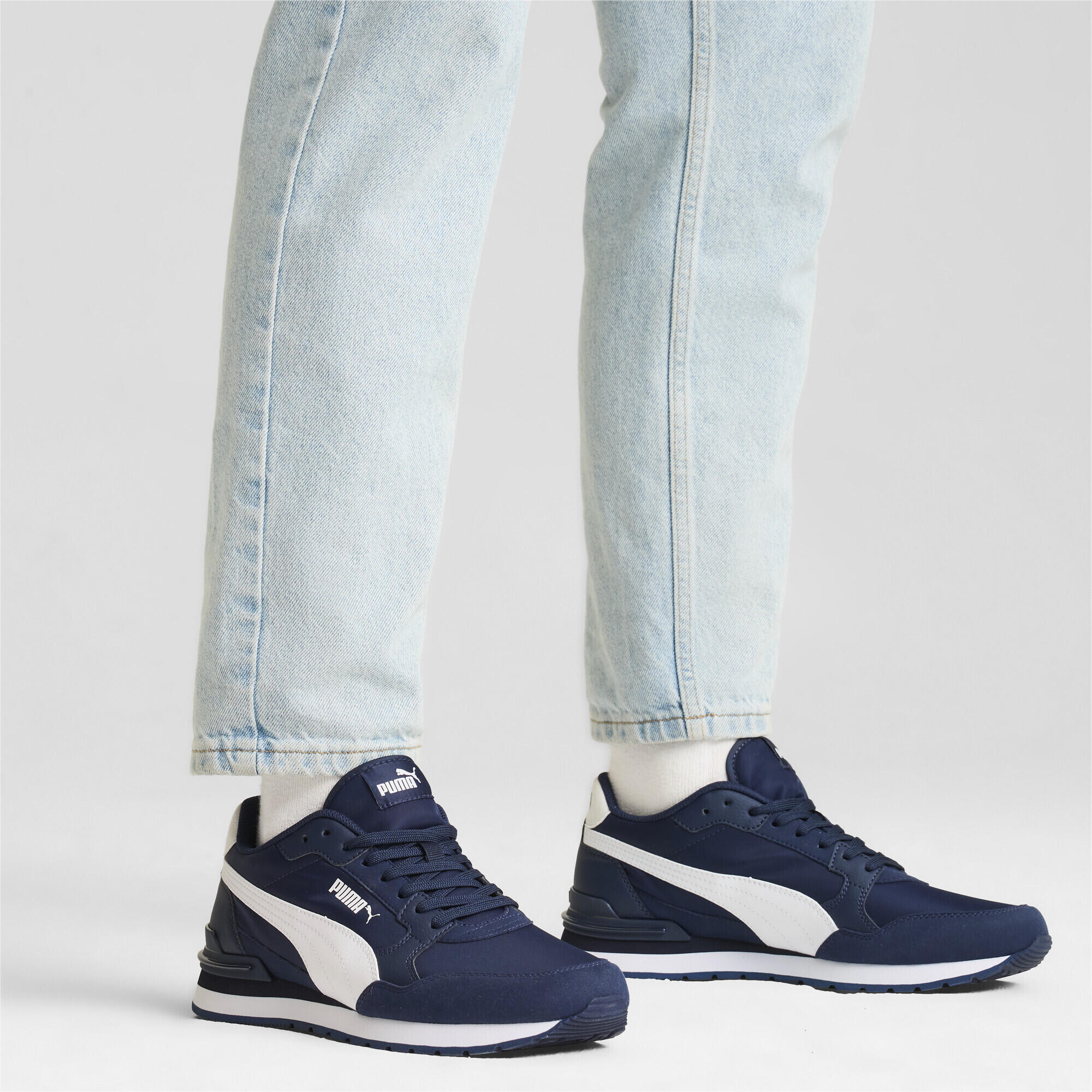 Zapatillas ST Runner v4 Nylon PUMA Club Navy White Blue 3/7