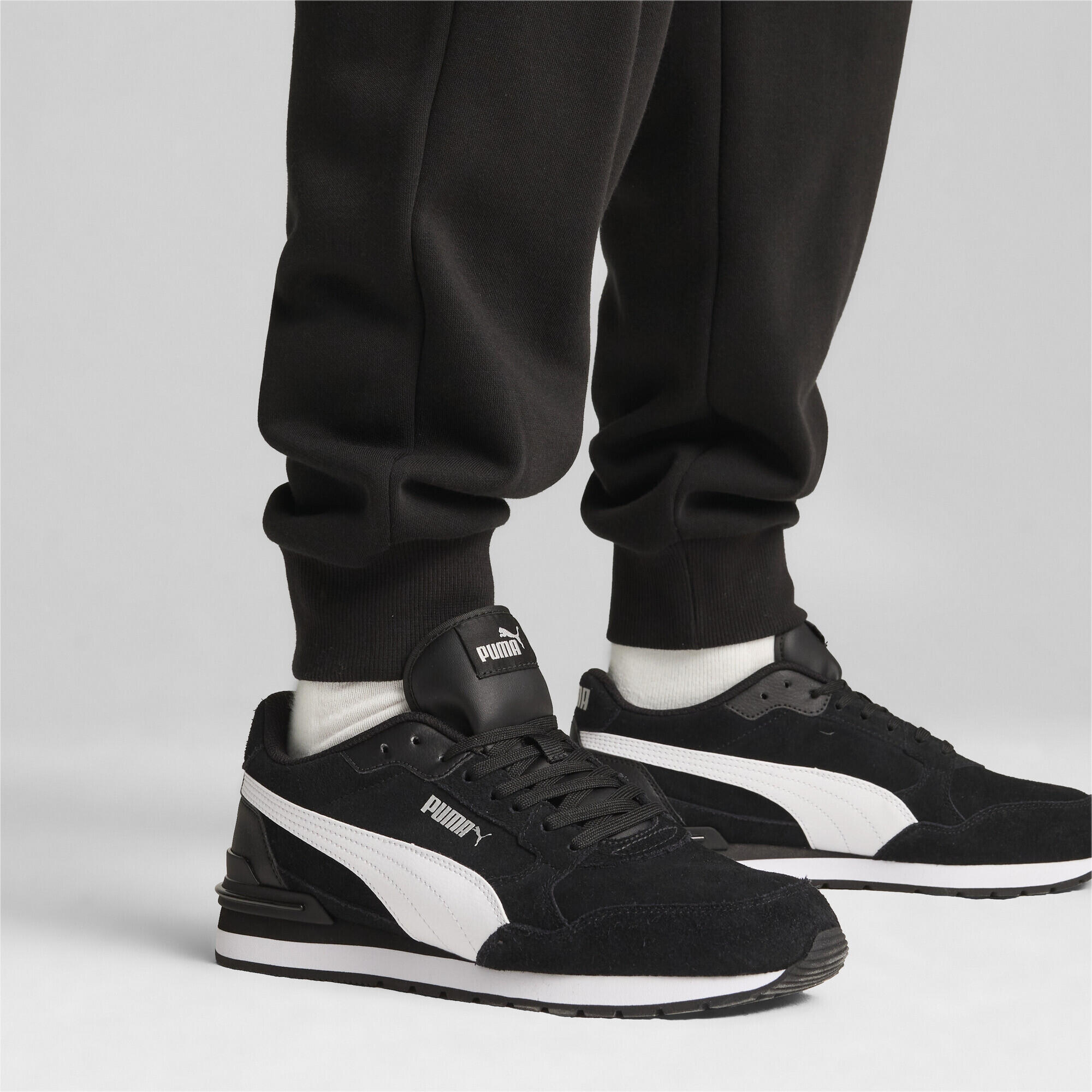 Zapatillas ST Runner v4 Suede PUMA Black White Silver Metallic 2/7