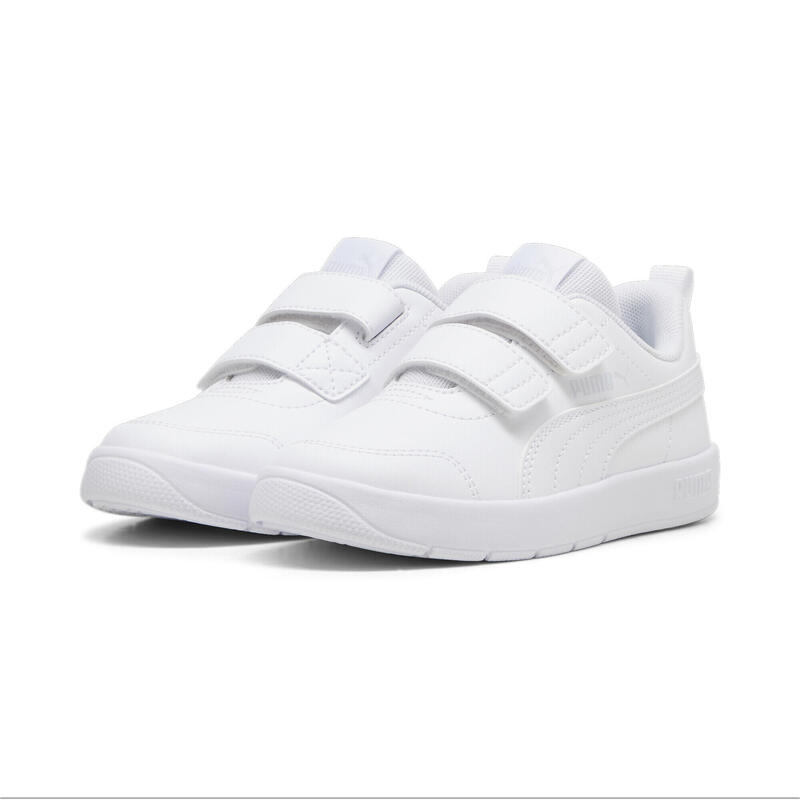 Courtflex V3 Sneakers Kinder PUMA White Silver Mist Gray