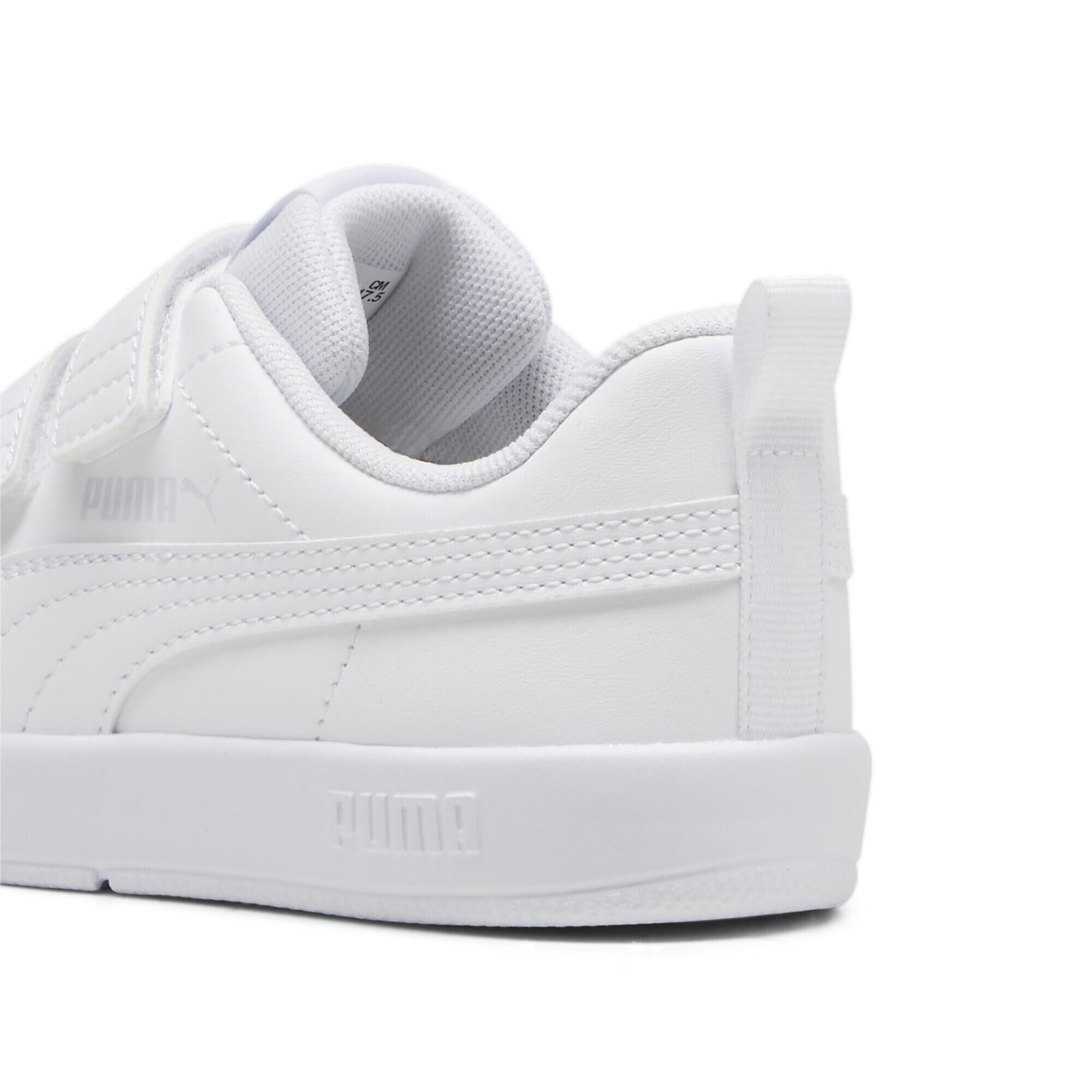 Baskets Courtflex V3 Enfant PUMA White Silver Mist Gray 3/7