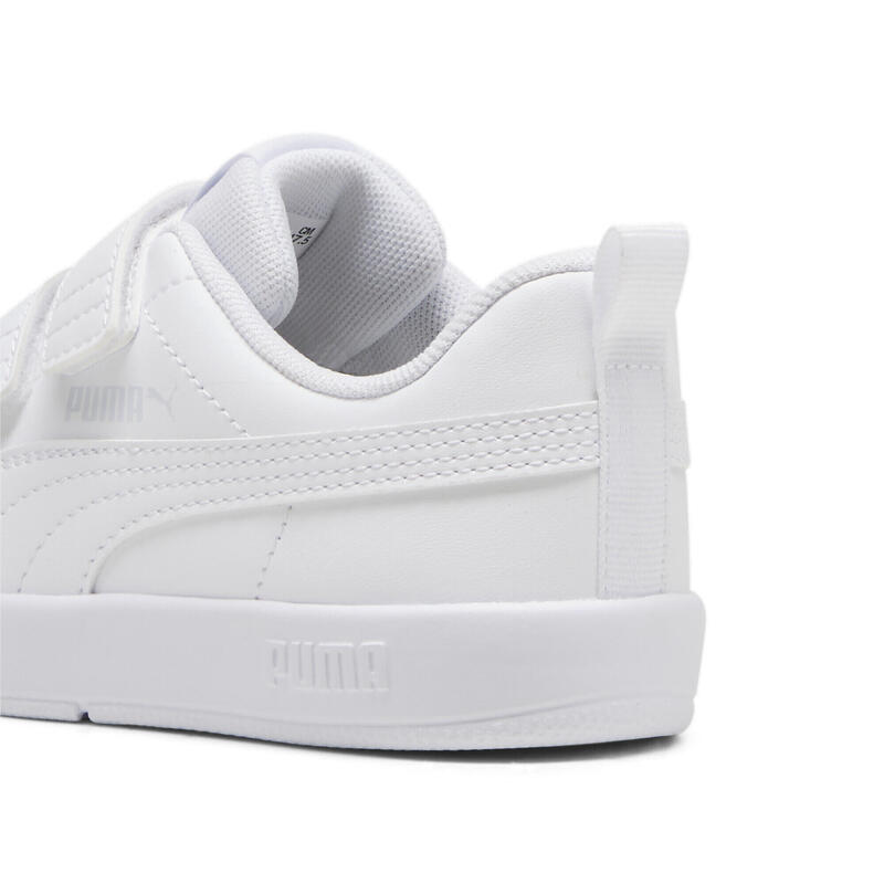 Baskets Courtflex V3 Enfant PUMA White Silver Mist Gray