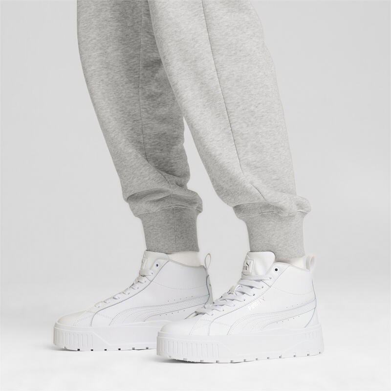 Tenisi Karmen II Mid Femei PUMA White Silver Metallic