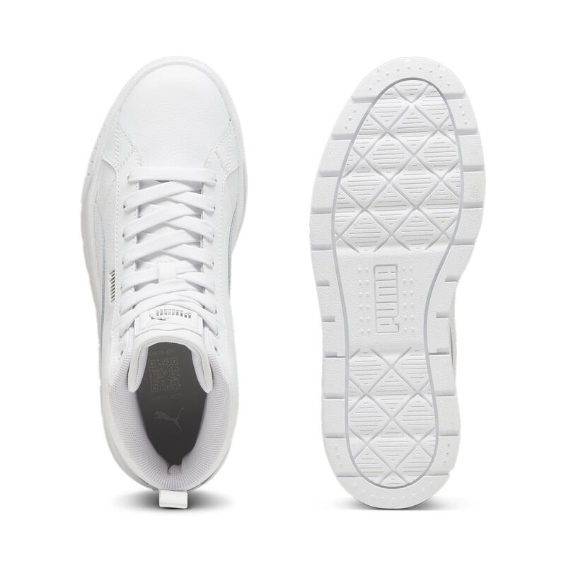 Tenisi Karmen II Mid Femei PUMA White Silver Metallic