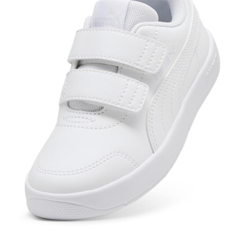 Sneakers Courtflex V3 per bambini PUMA White Silver Mist Gray