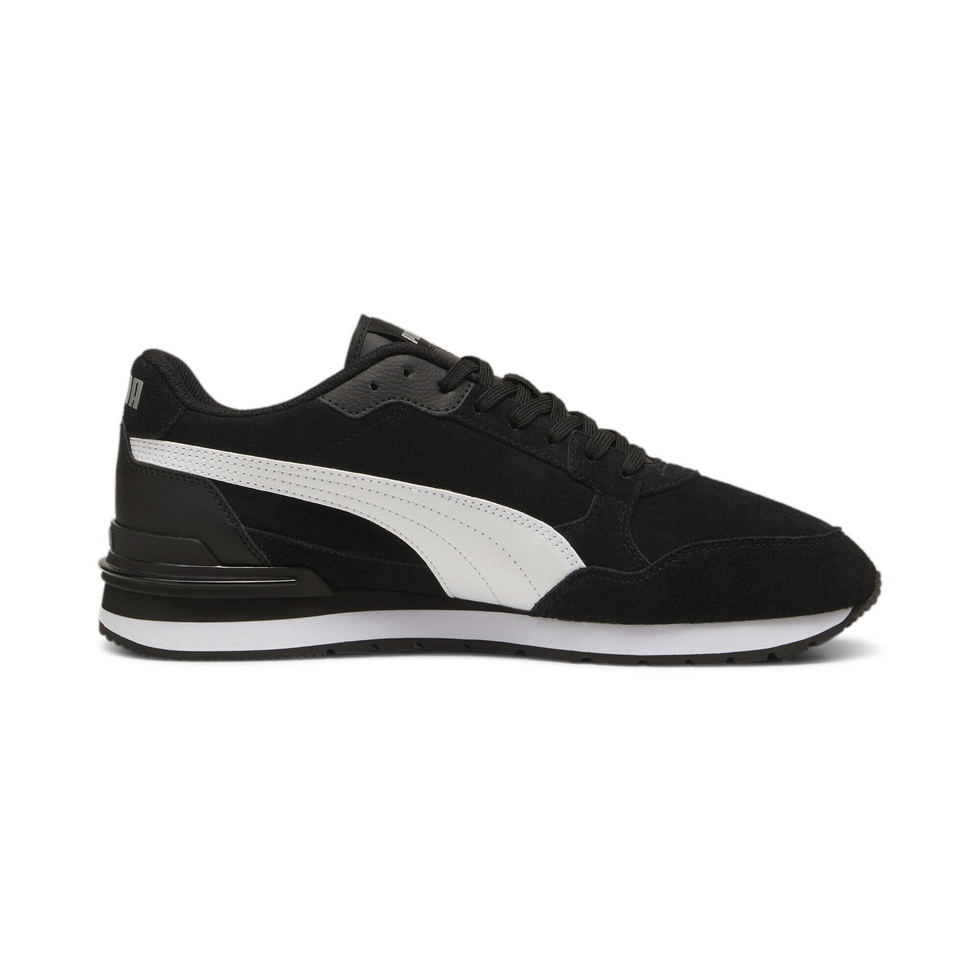 Zapatillas ST Runner v4 Suede PUMA Black White Silver Metallic 7/7
