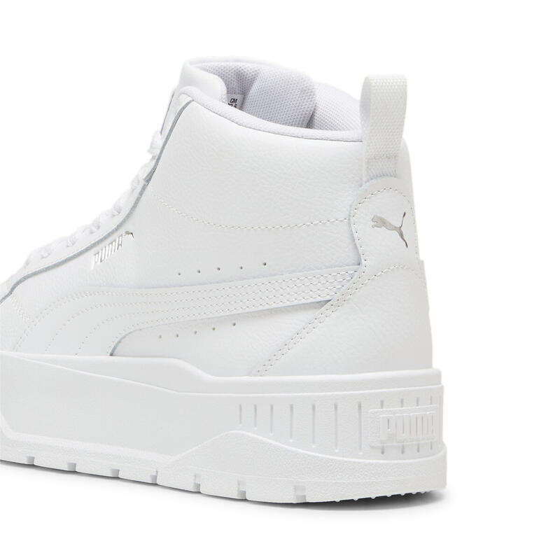 Tenisi Karmen II Mid Femei PUMA White Silver Metallic