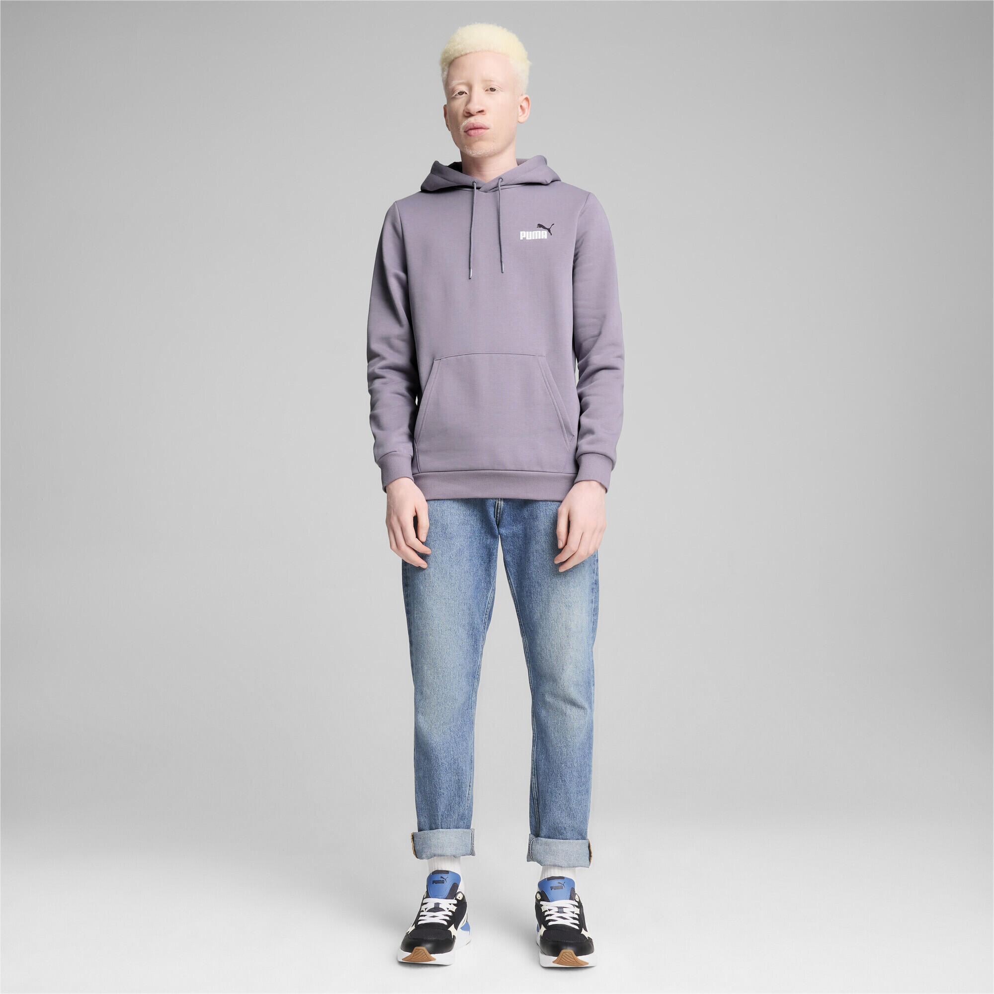 Felpa con cappuccio Essentials+ Two-Colour Small Logo da uomo PUMA 2/7