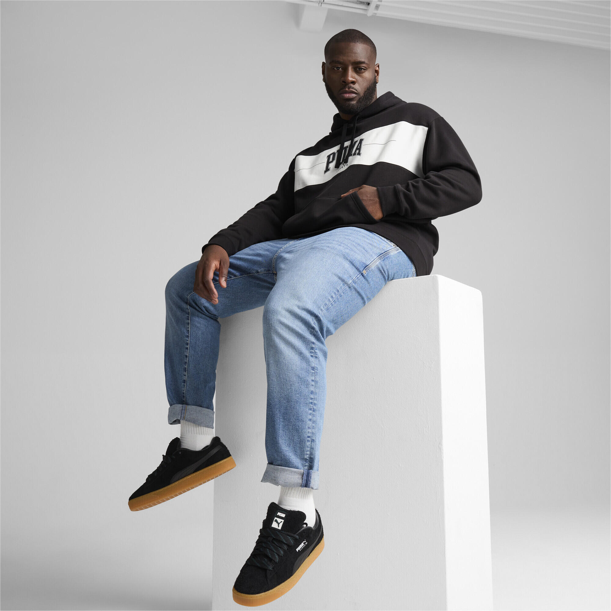 Felpa con cappuccio PUMA SQUAD da uomo PUMA Black 5/8