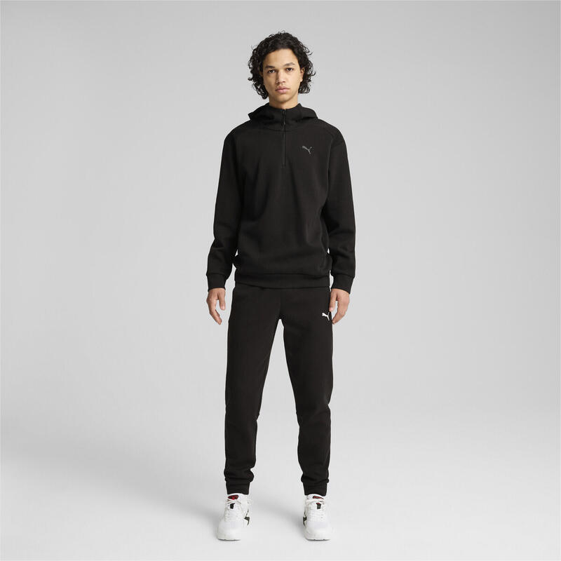 RAD/CAL cu glugă cu jumătate de fermoar pentru bărbați PUMA Black