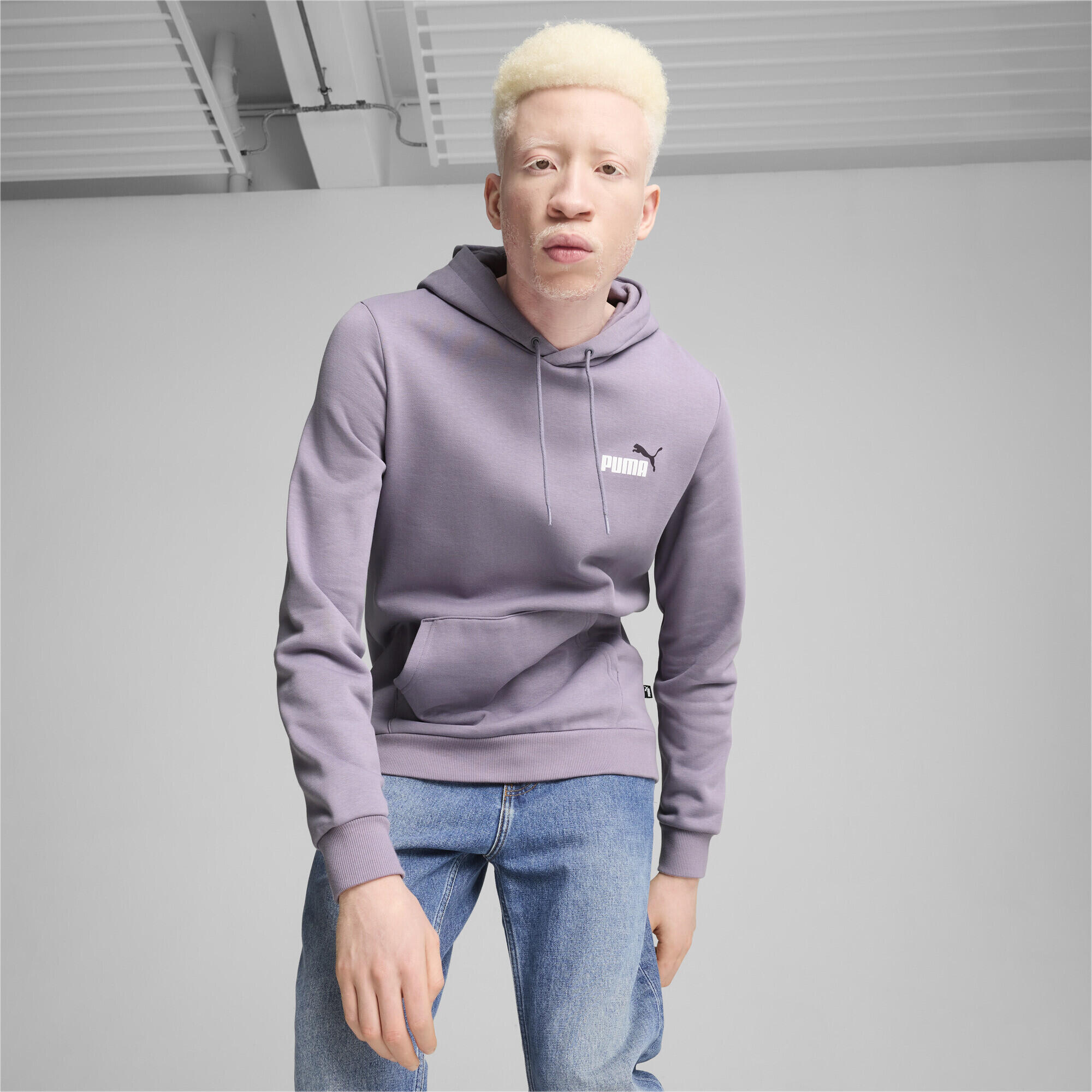 Felpa con cappuccio Essentials+ Two-Colour Small Logo da uomo PUMA 3/7