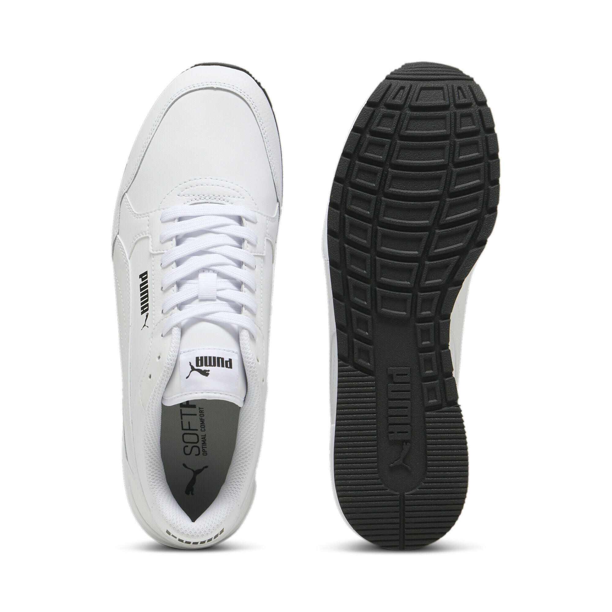 Sneakers en cuir ST Runner v4 PUMA White Black 7/7
