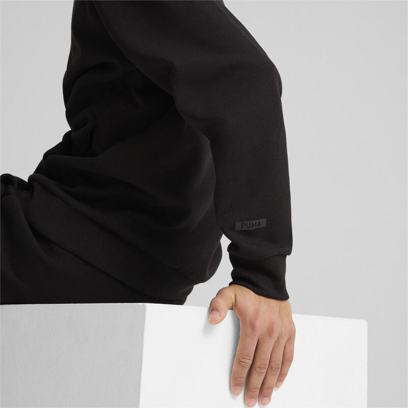 RAD/CAL cu glugă cu jumătate de fermoar pentru bărbați PUMA Black