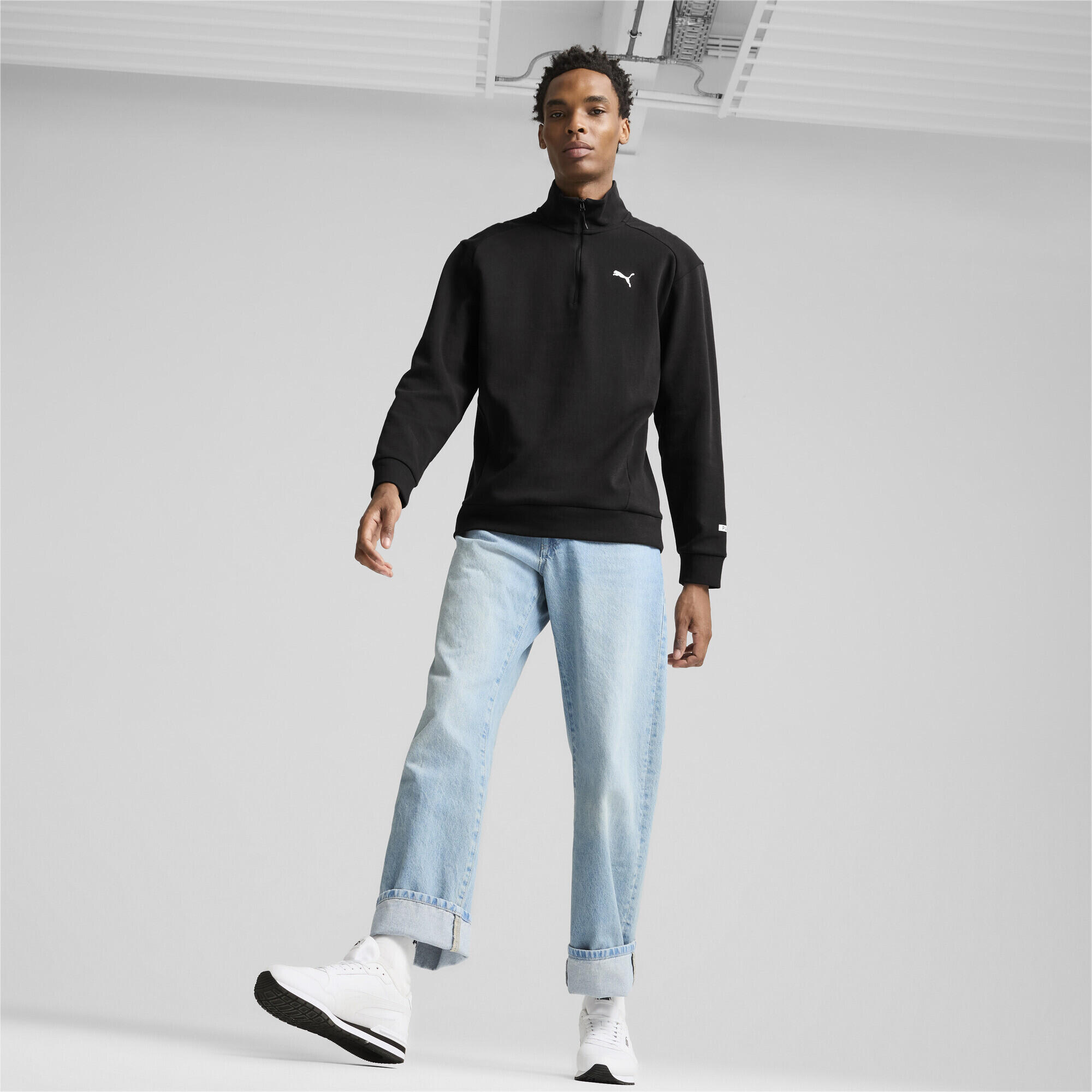 Sneakers en cuir ST Runner v4 PUMA White Black 4/7