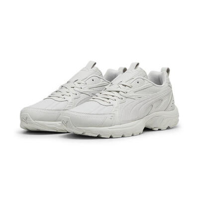 Milenio tech leather unisex sneakers puma frosted ivory white