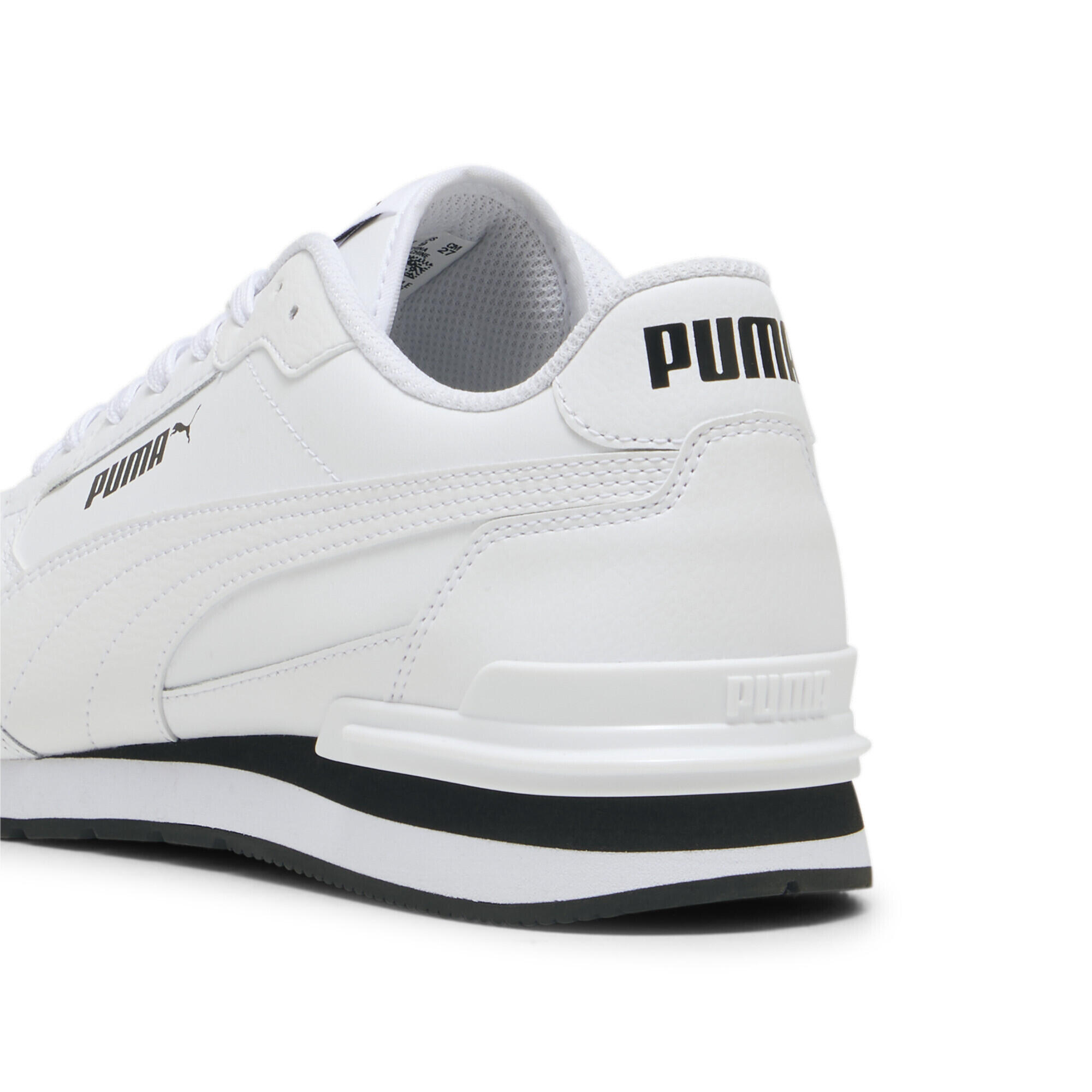 Sneakers en cuir ST Runner v4 PUMA White Black 5/7