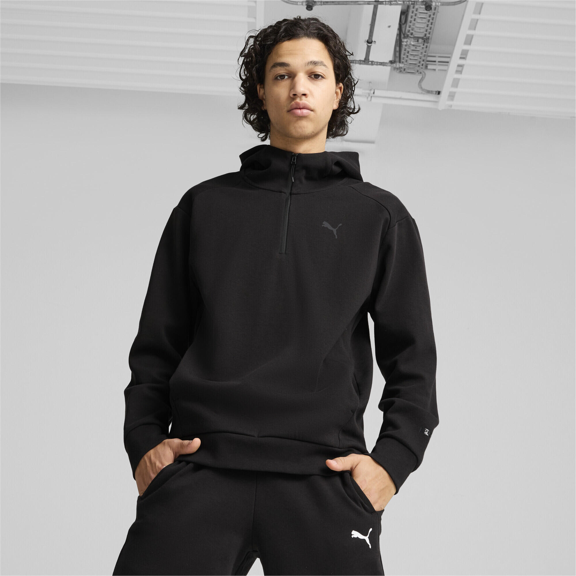 Pánské poloviční zip s kapucí RAD/CAL PUMA Black 5/7