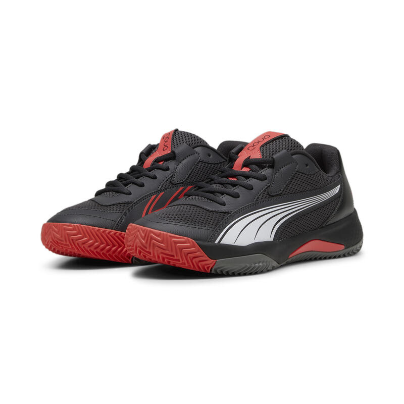 Zapatillas Puma Nova Court Gris Oscuro Negro Rojo -  - 43