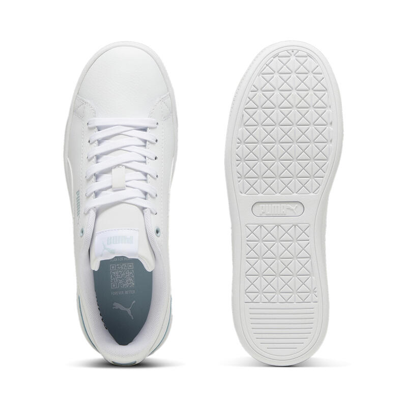 Vikky V3 leren sportschoenen voor dames PUMA White Frosted Dew Blue