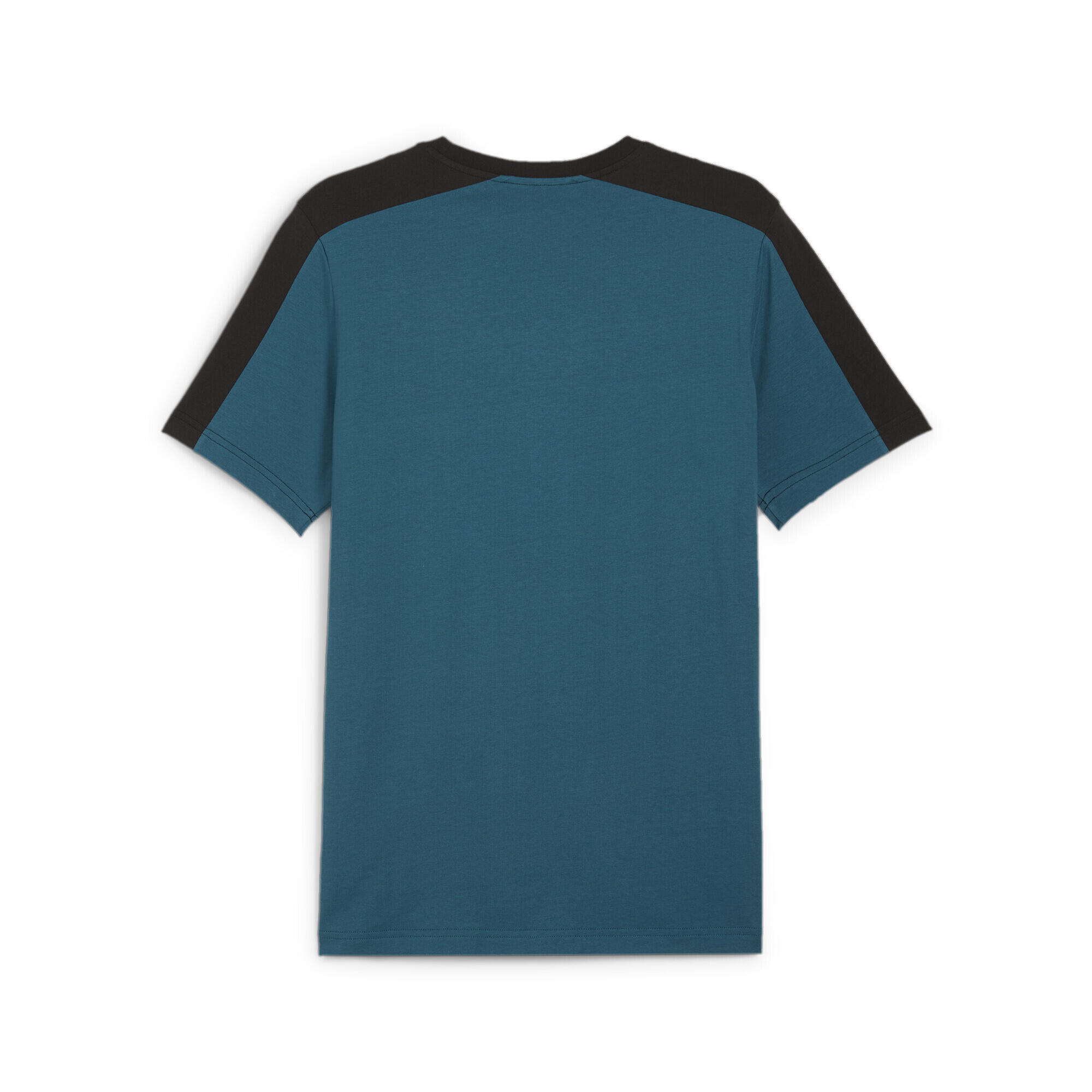 Camiseta Hombre Essentials Block Tape PUMA Cold Green 7/7