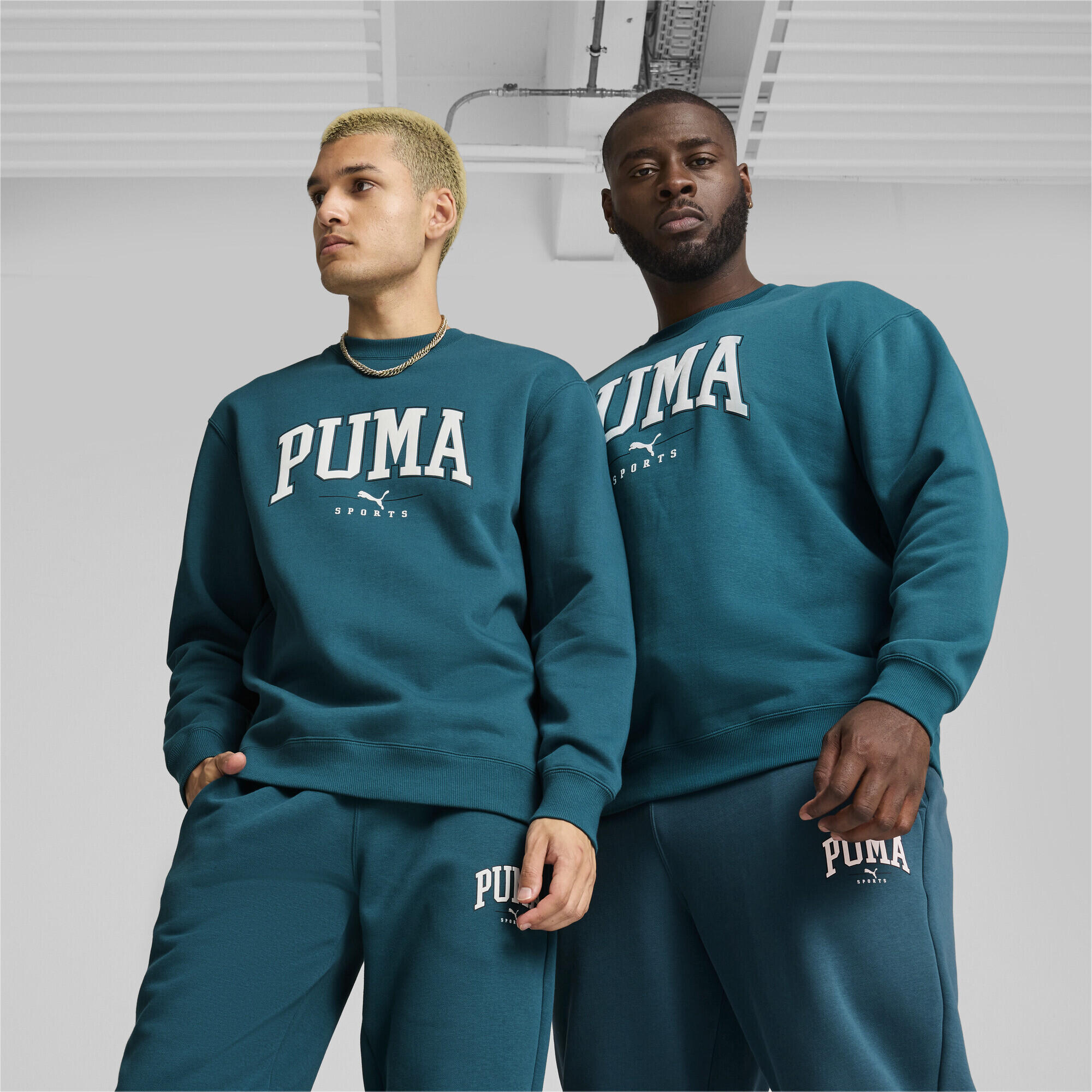 Girocollo PUMA SQUAD da uomo PUMA Cold Green 5/7