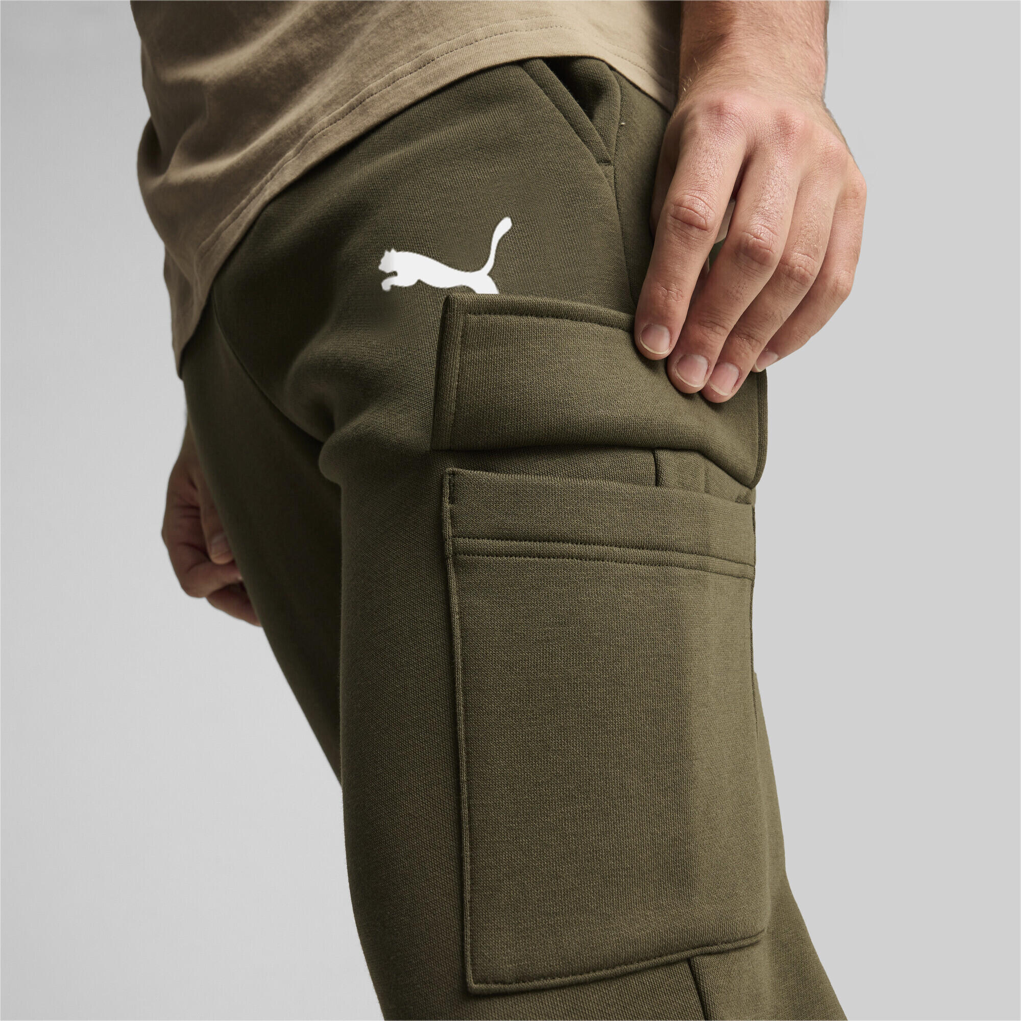 Pantaloni Cargo Essentials da uomo PUMA Dark Olive Green 6/7