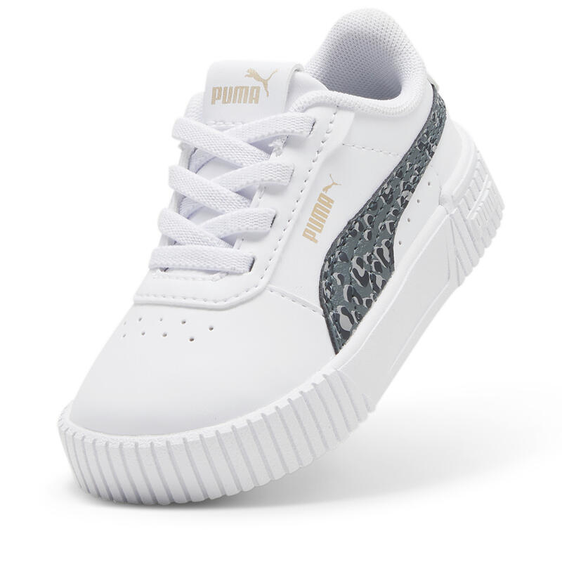 Pantofi pentru copii Carina 2.0 Animal Update PUMA White Mineral Gray Gold