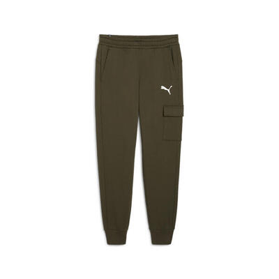 Pantaloni Cargo Essentials da uomo PUMA Dark Olive Green