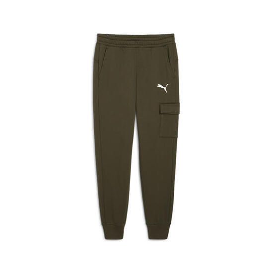 Pantaloni Cargo Essentials da uomo PUMA Dark Olive Green