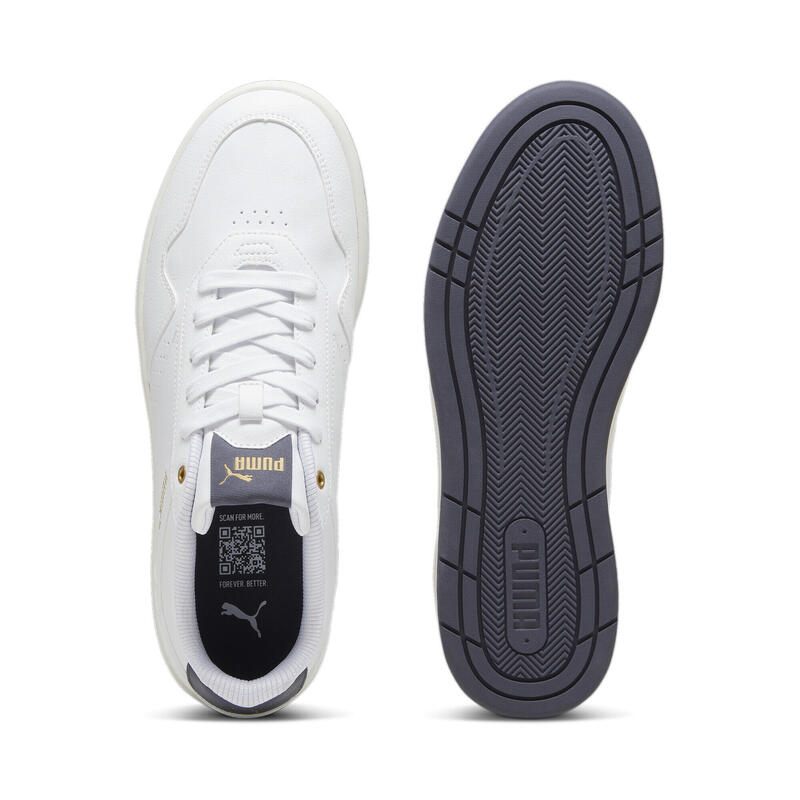 Sneakers Court Classic PUMA White Galactic Gray Gold