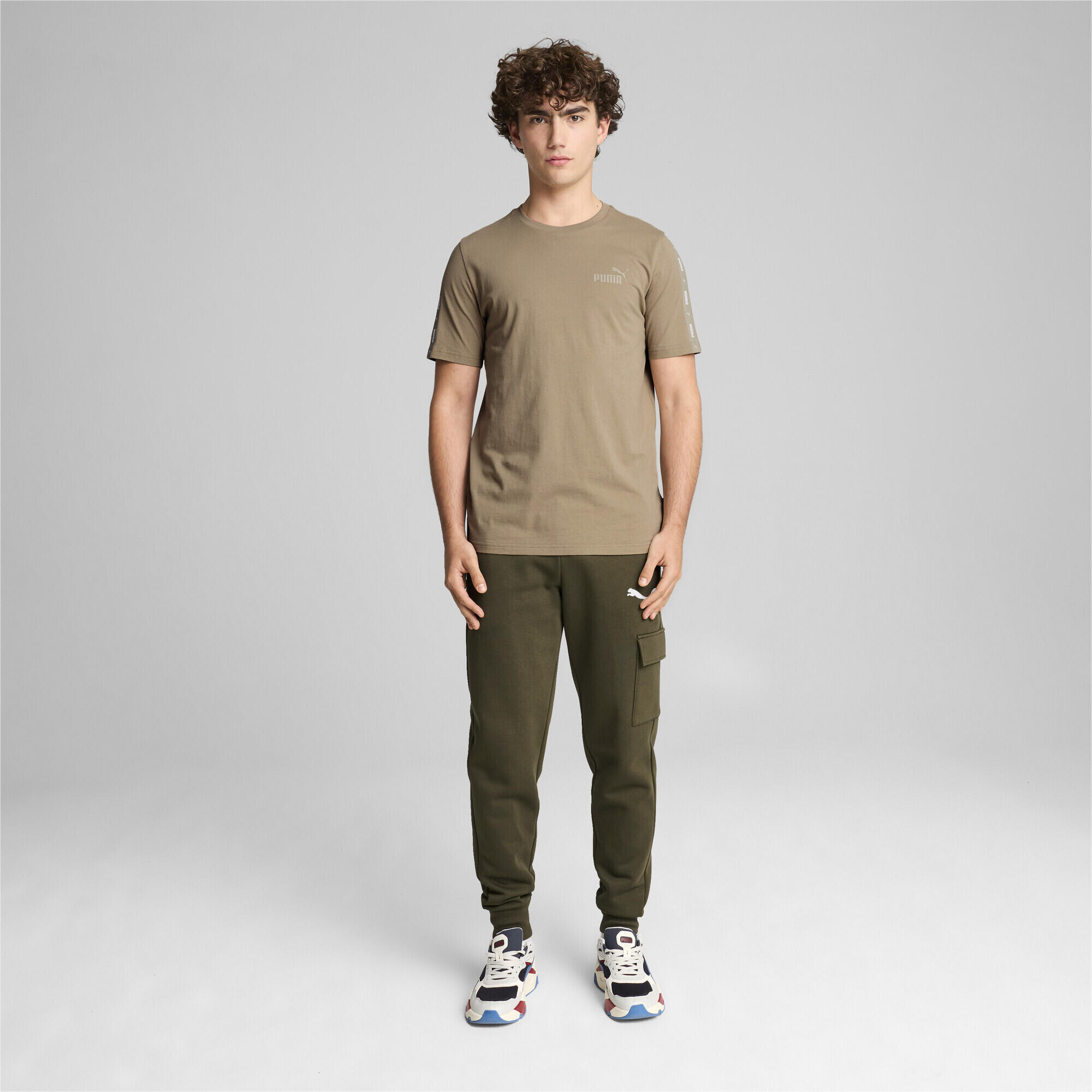 Pantaloni Cargo Essentials da uomo PUMA Dark Olive Green 4/7