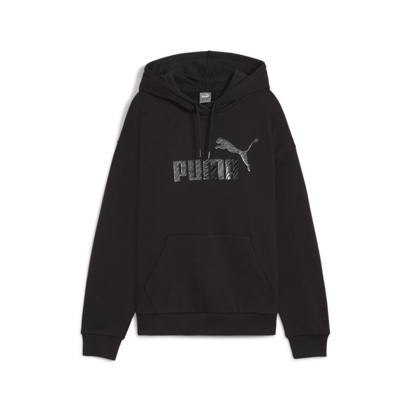 ESS+ ANIMAL hoodie voor dames PUMA Black