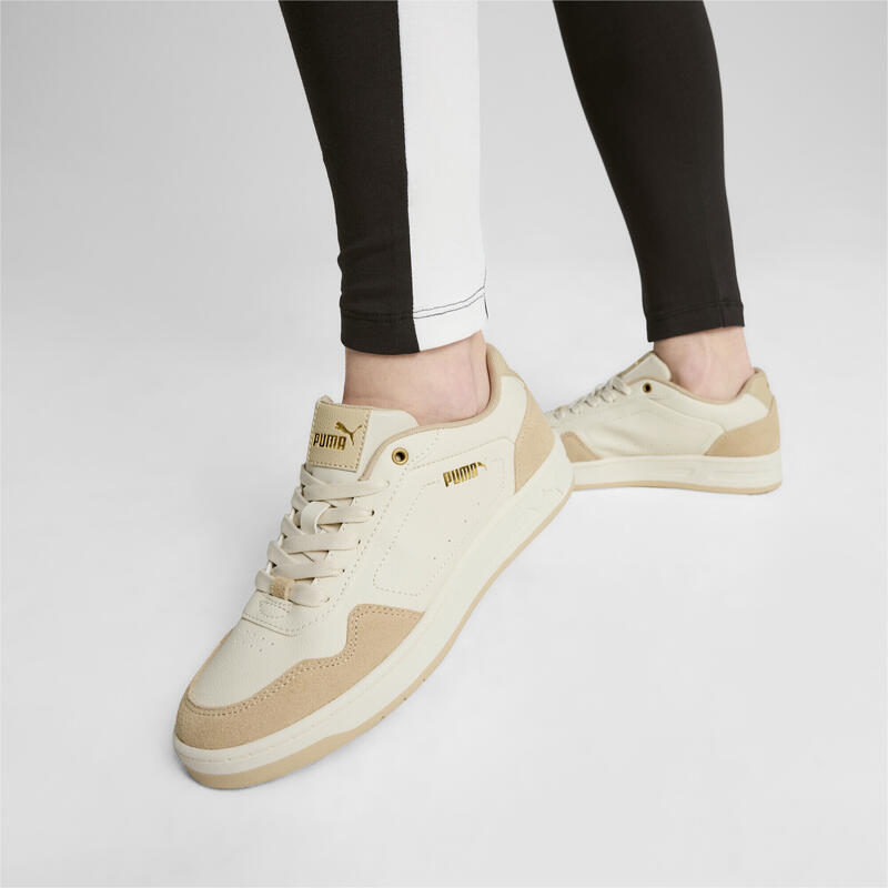 Zapatillas Court Classy Suede Mujer PUMA Alpine Snow Toasted Almond White Beige